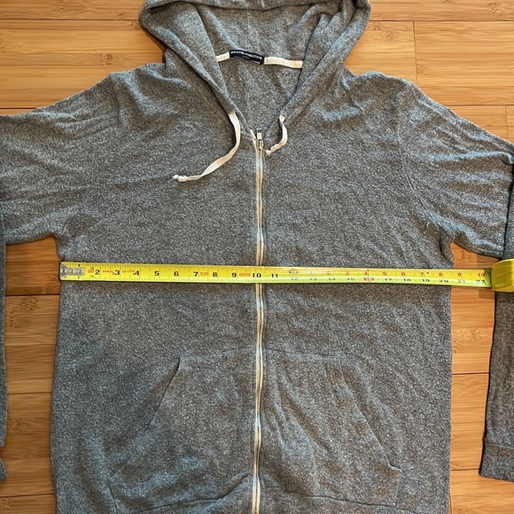 Brandy Melville gray zip-up hoodie - Picture 4 of 5